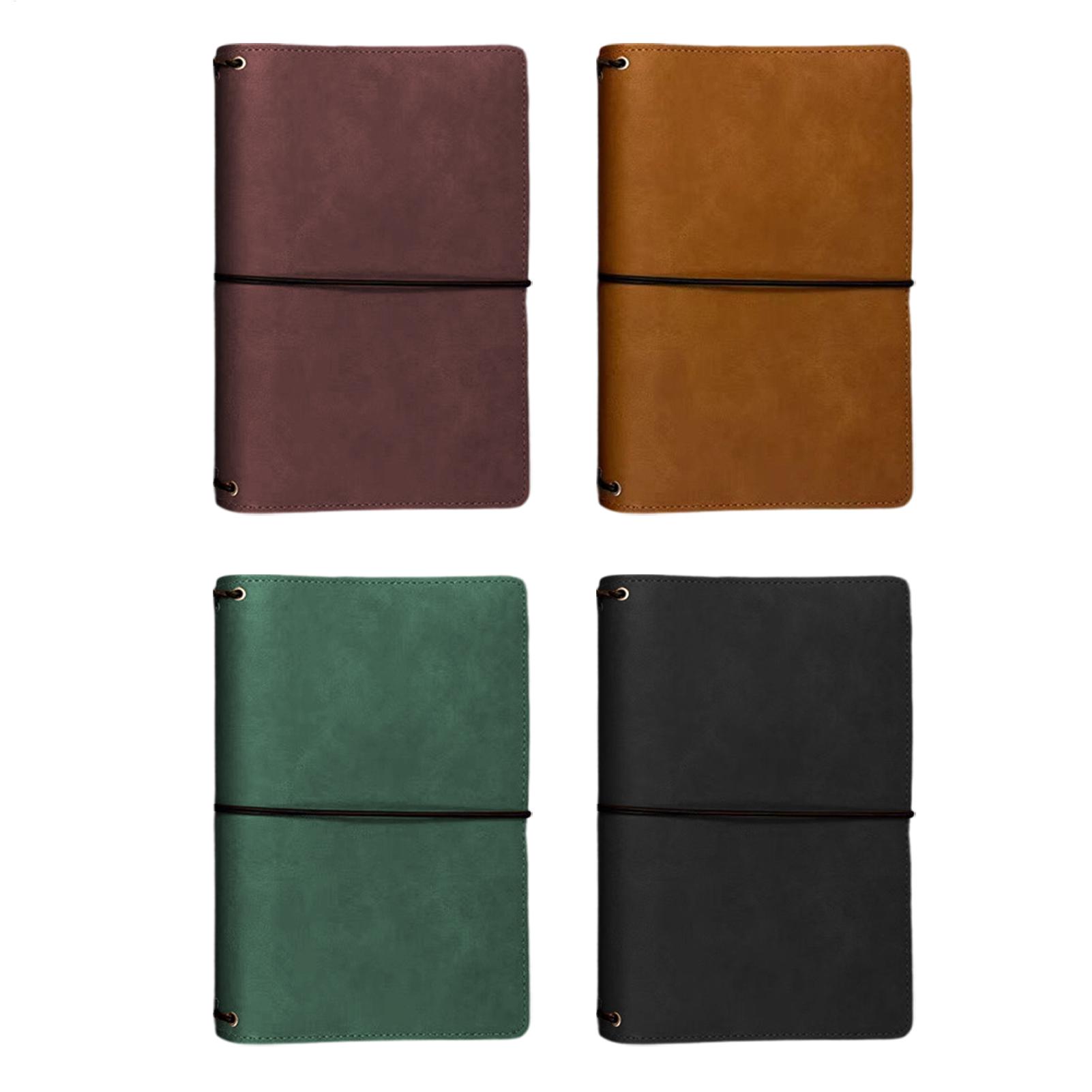 Vintage Leather Journal Notebook - غلاف دفتر يوميات A5 من الجلد