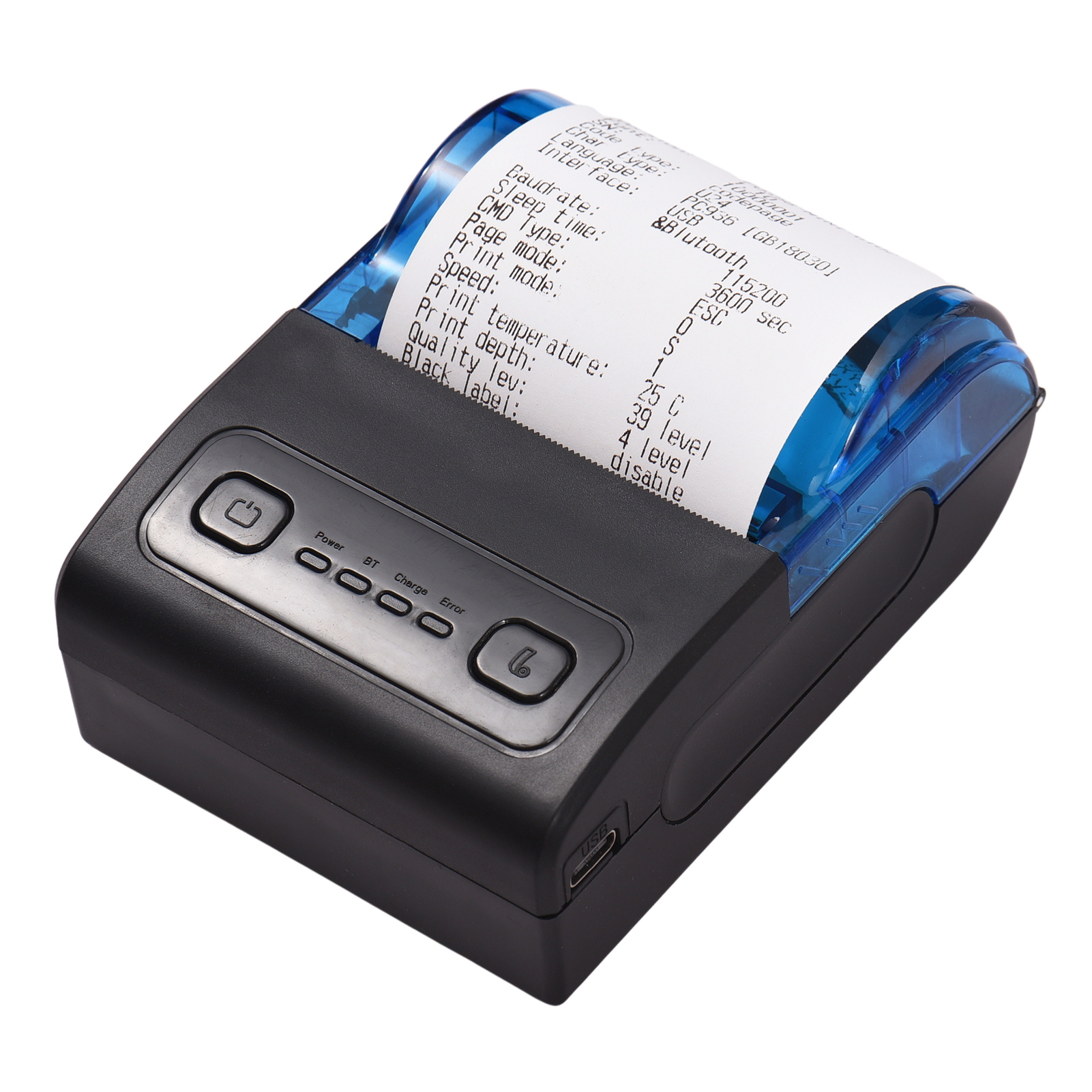 طابعة حرارية محمولة صغيرة MPT- - مراجعة Mini Pocket Thermal Printer Paper Roll وسعره