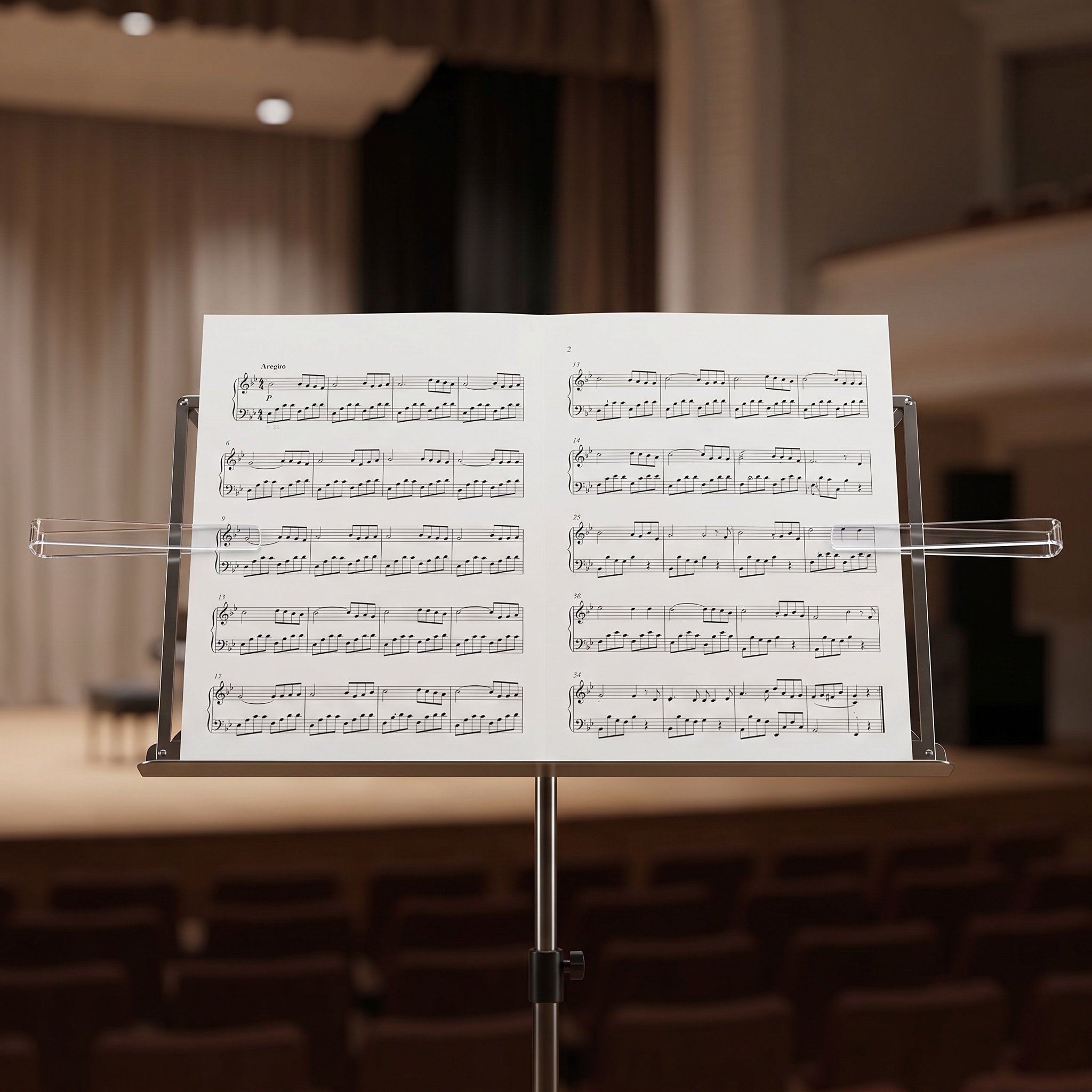 6 أزواج من مشابك حامل النوتات  - مراجعة Clear Acrylic Book Stand Holder وسعره