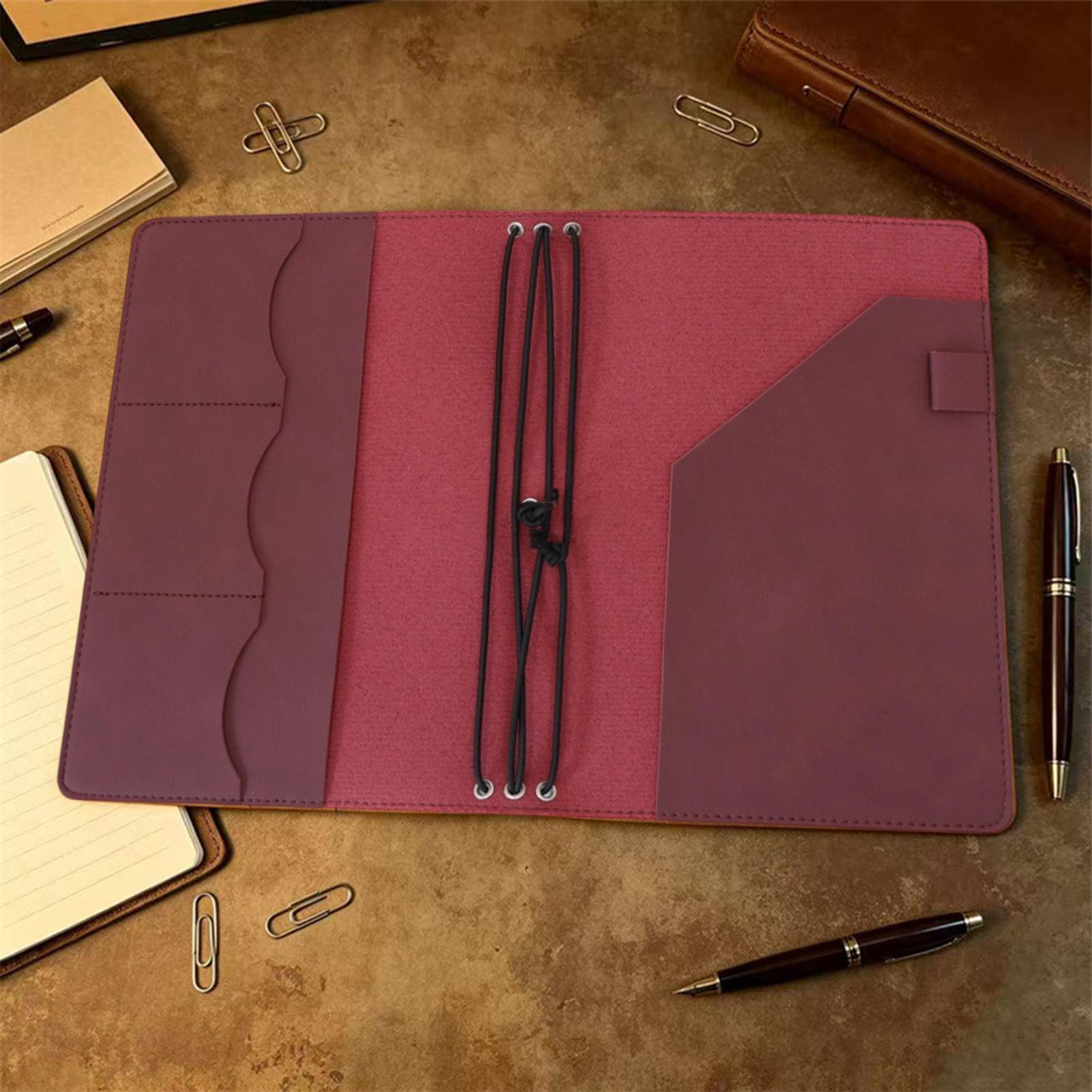 غلاف دفتر يوميات A5 من الجلد ا - مراجعة Vintage Leather Journal Notebook وسعره